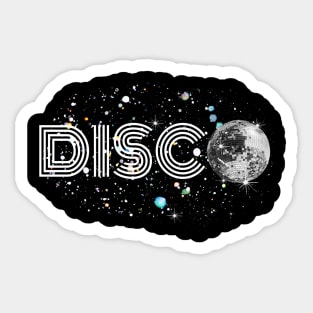 Black And White Disco Sticker